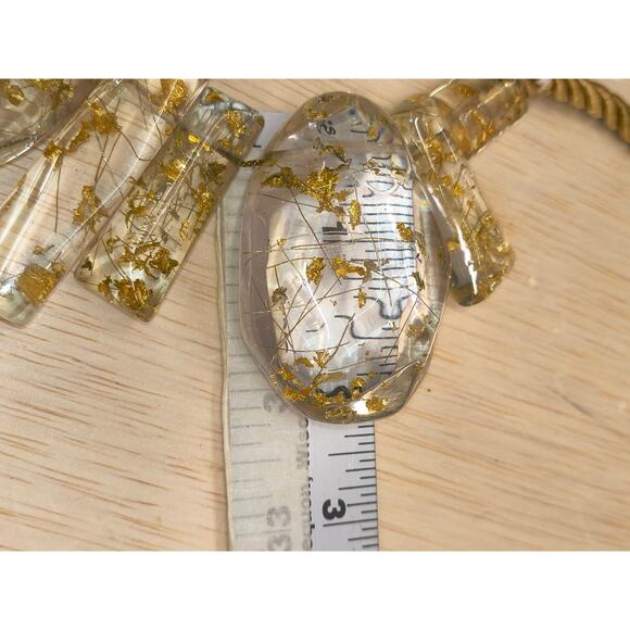 Chicos Lucite Necklace Gold Coloring - Picture 9 of 9